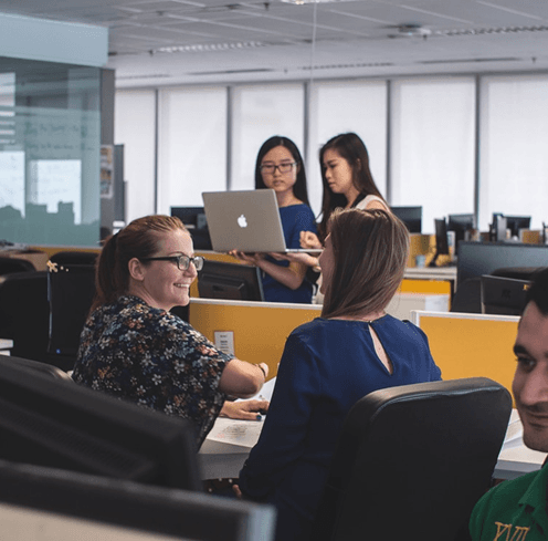 Our dedicated team working together